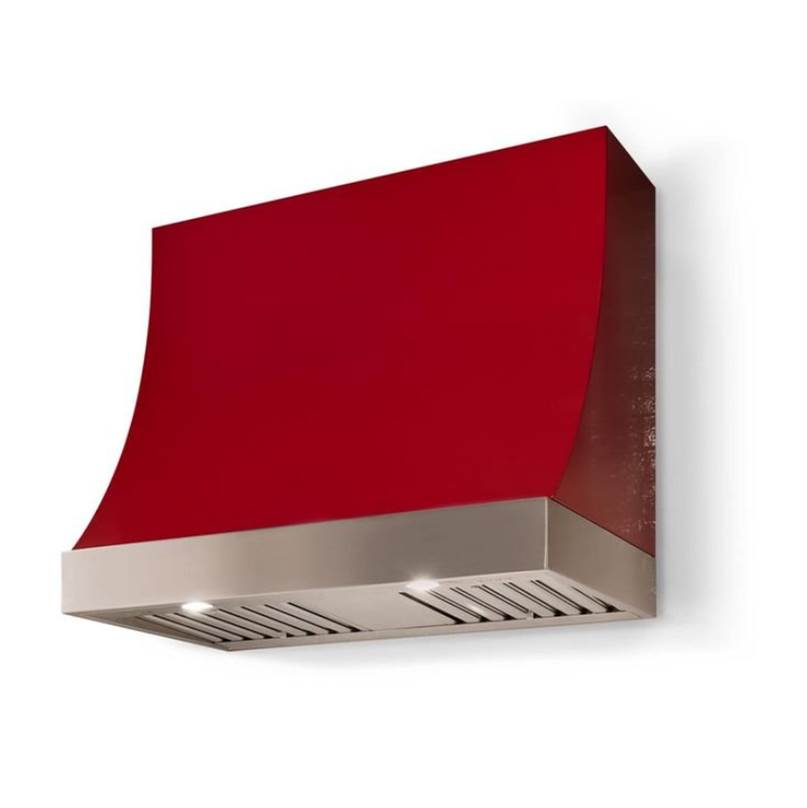 AGA Marquee 48''W X 30''H Hood W/1200 Cfm Piccadilly Red And Bb Trim
