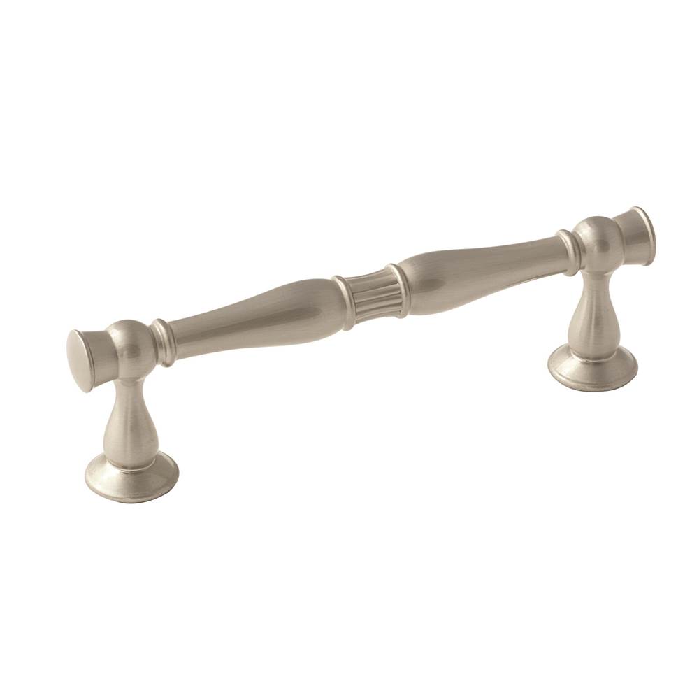 Amerock Crawford 3-3/4 in (96 mm) Center-to-Center Satin Nickel Cabinet Pull