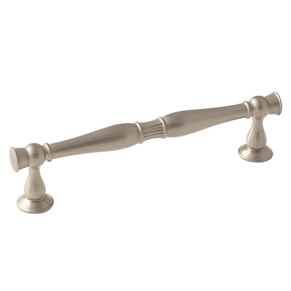 Amerock Crawford 5-1/16 in (128 mm) Center-to-Center Satin Nickel Cabinet Pull