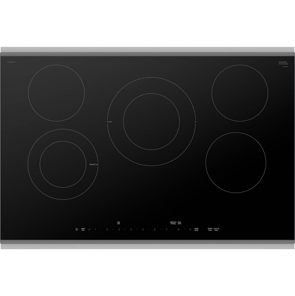 Bosch 36'' Electric Cooktop, Benchmark, Black, Stainless Steel Frame