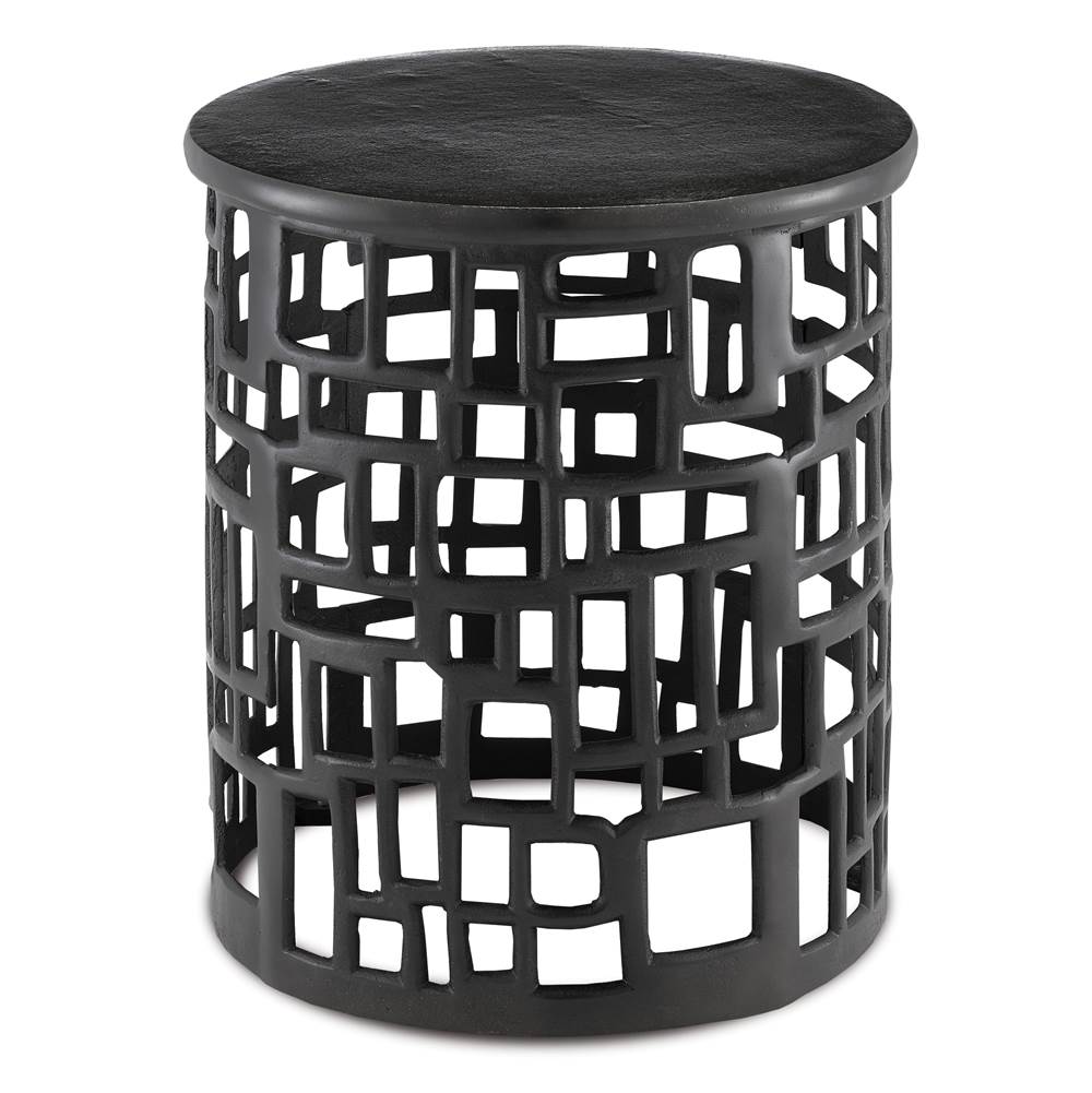 Currey And Company Wasi Black Accent Table