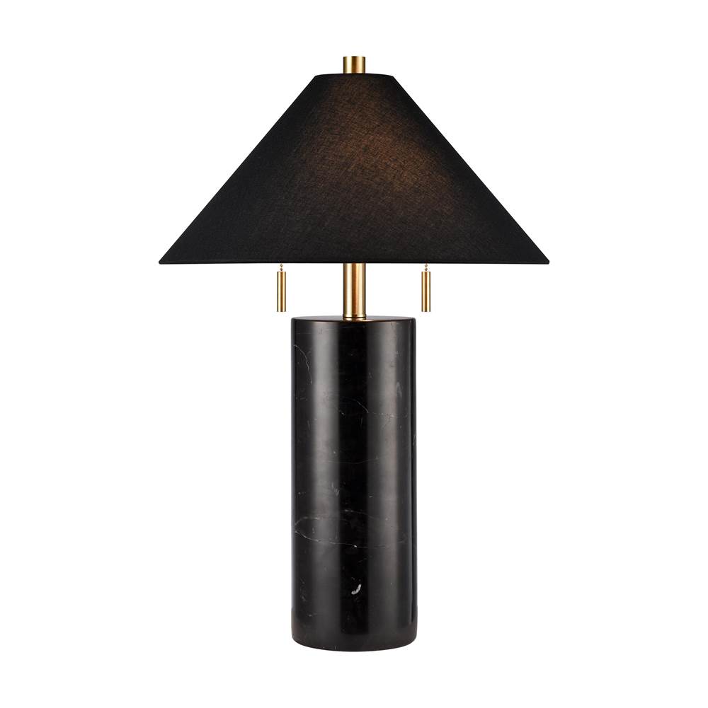 Elk Home Blythe 26'' High 2-Light Table Lamp - Black