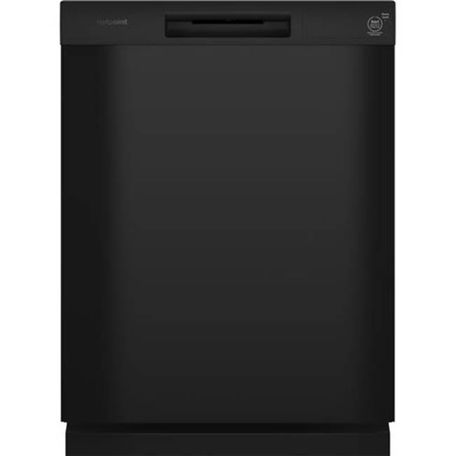 Hotpoint One Button Dishwasher with Plastic Interior