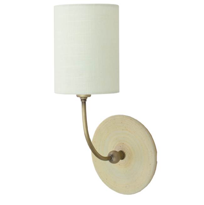 House Of Troy Scatchard Wall Lamp in AB and Oatmeal
