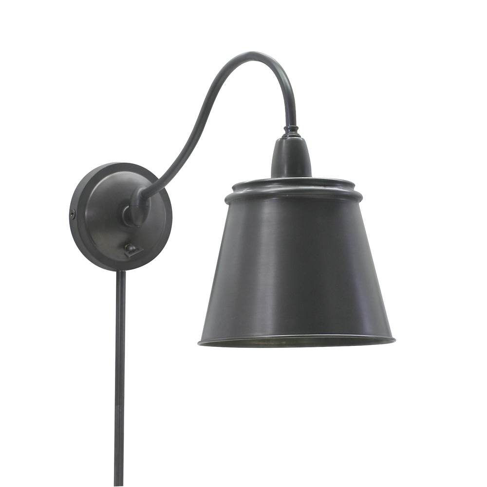 House Of Troy Hyde Park Wall Lamp Oil Rubbed Bronze w/Metal Shade