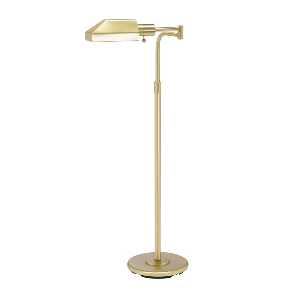 House Of Troy Home/Office Satin Brass Floor Lamp
