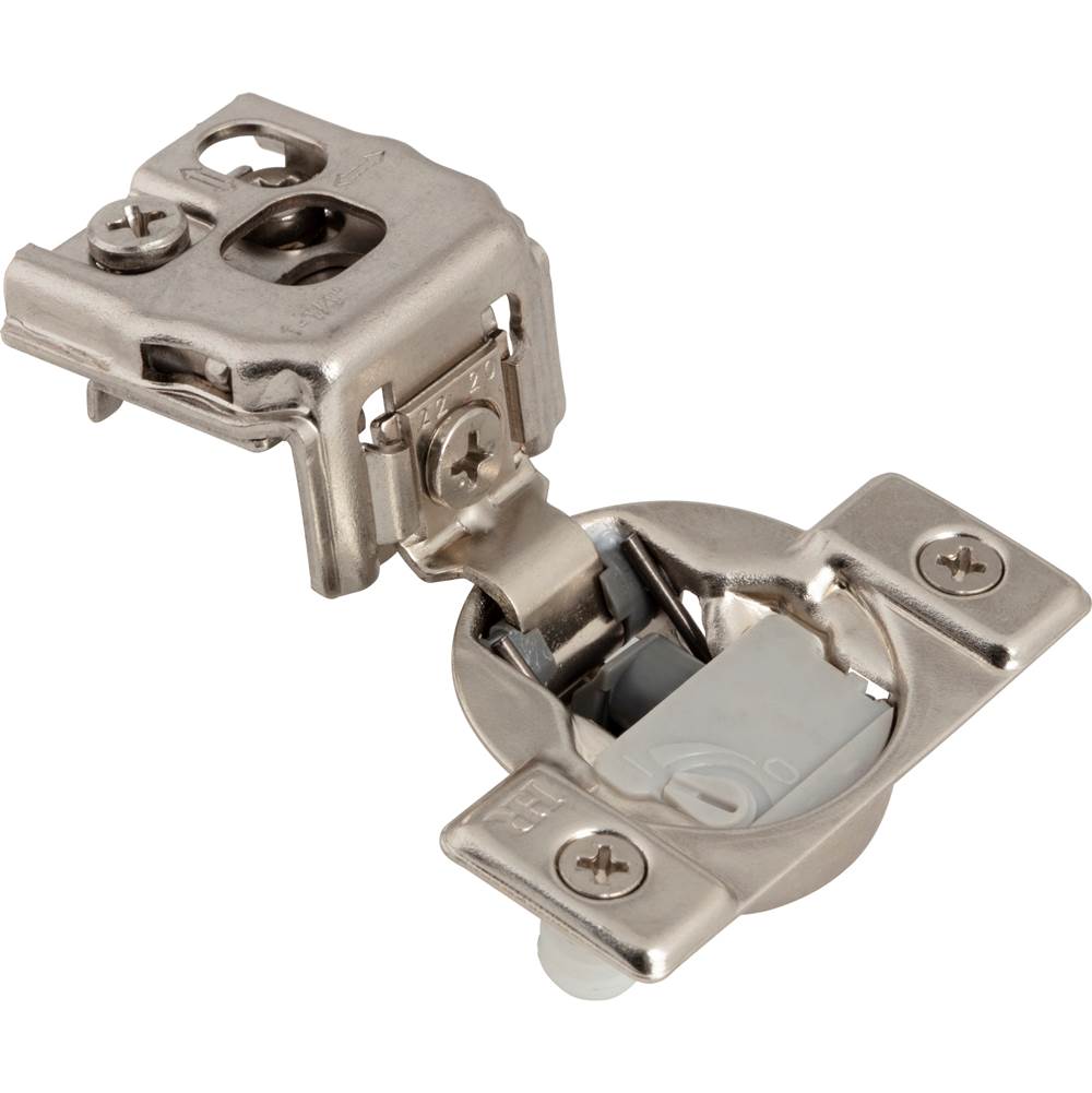 Hardware Resources 105degree 1-1/4'' Overlay Heavy Duty Dura-Close Adjustable Soft-close Compact Hinge with Press-in 8 mm Dowels
