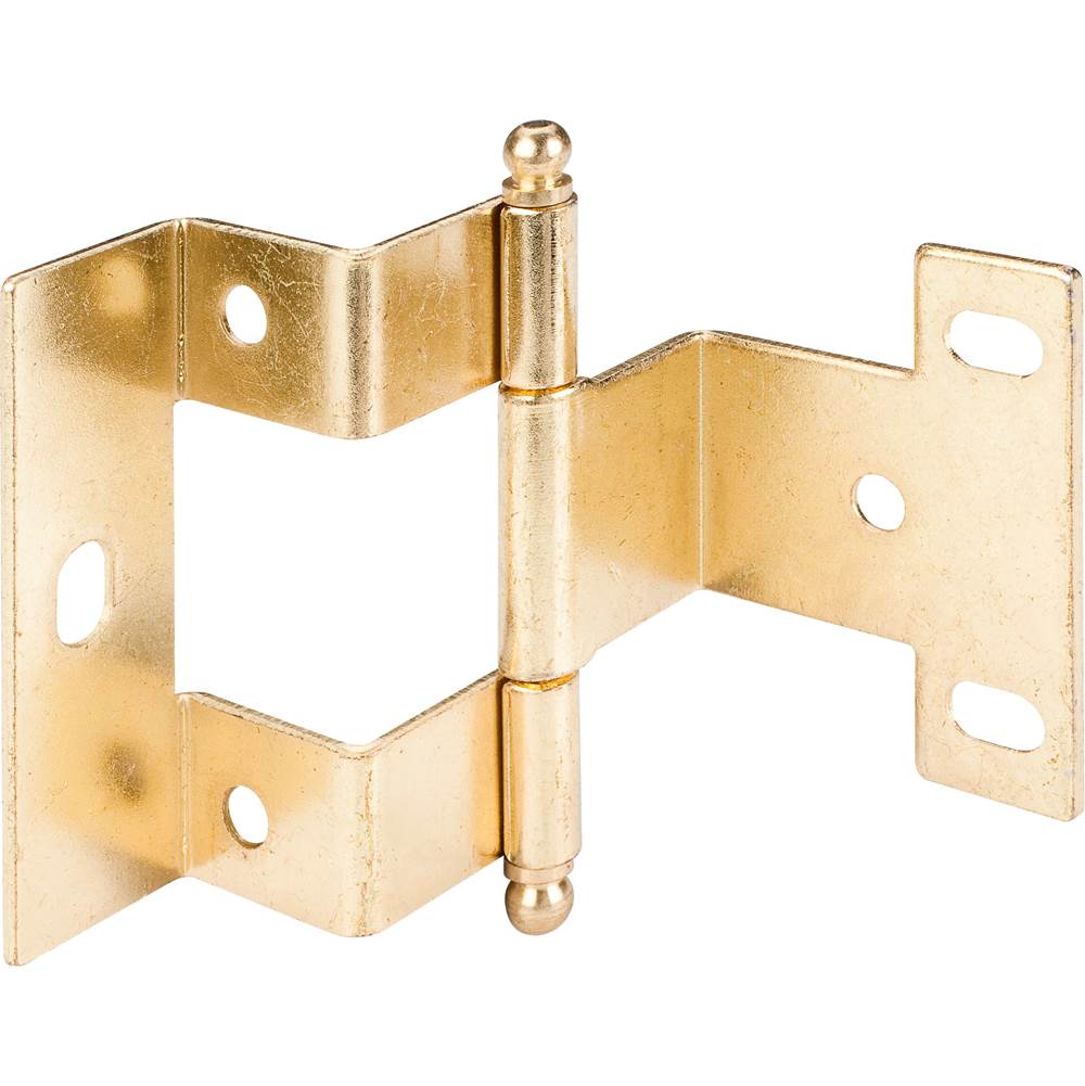 Hardware Resources Polished Brass Medium Duty 3-Knuckle 2-1/2'' x 2'' 270 Degree Hinge