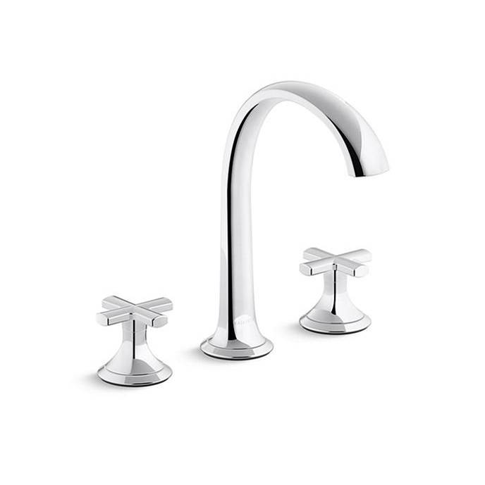 Kallista Script® Sink Faucet, Arch Spout, Cross Handles