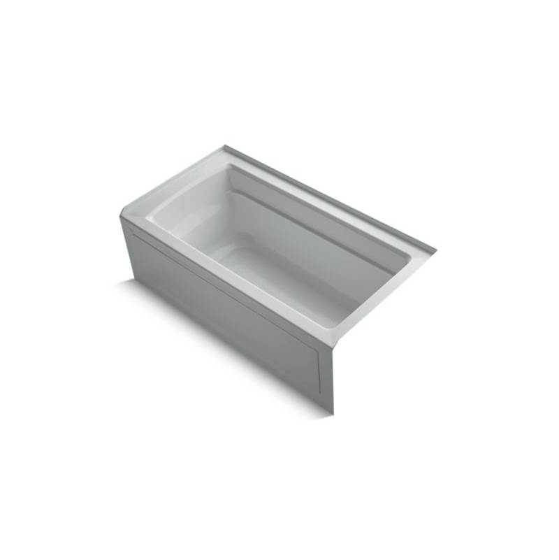 Kohler Archer® 60'' x 32'' alcove bath with integral apron, integral flange and right-hand drain