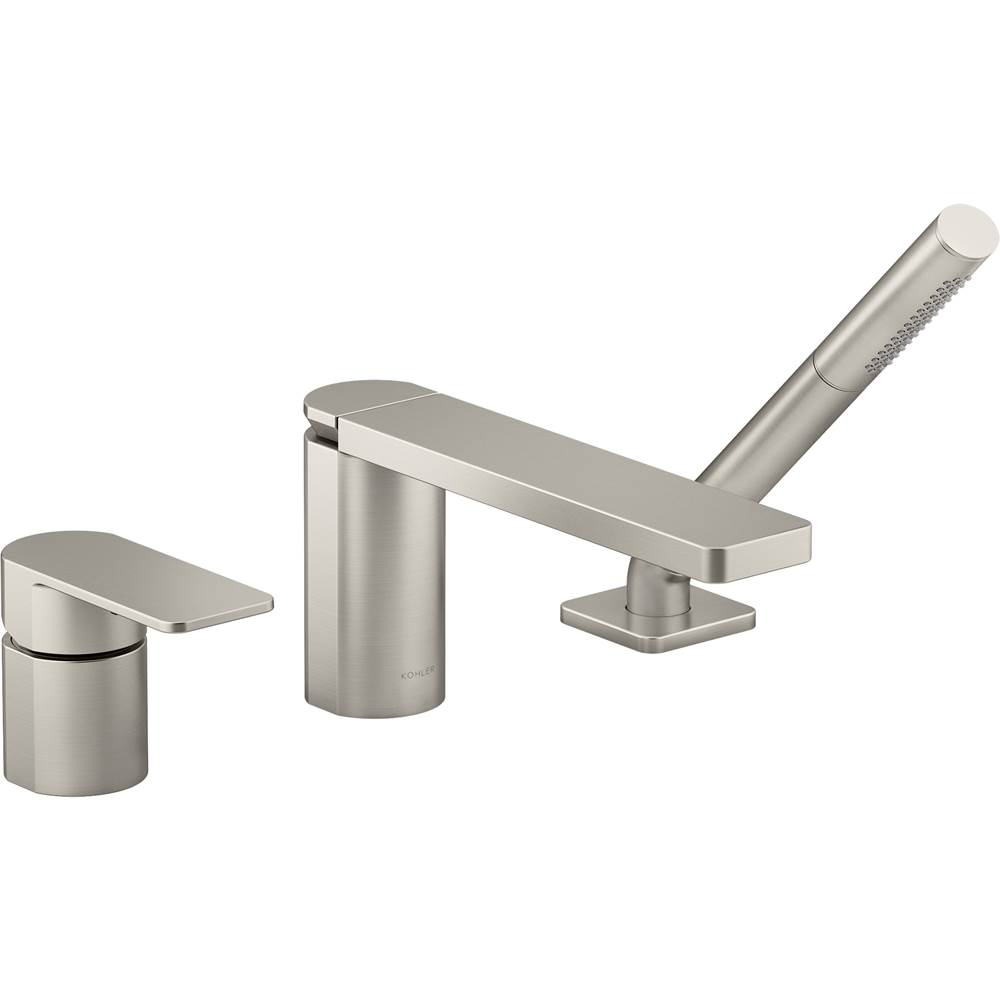 Kohler Parallel™ Single-handle deck-mount bath faucet with handshower