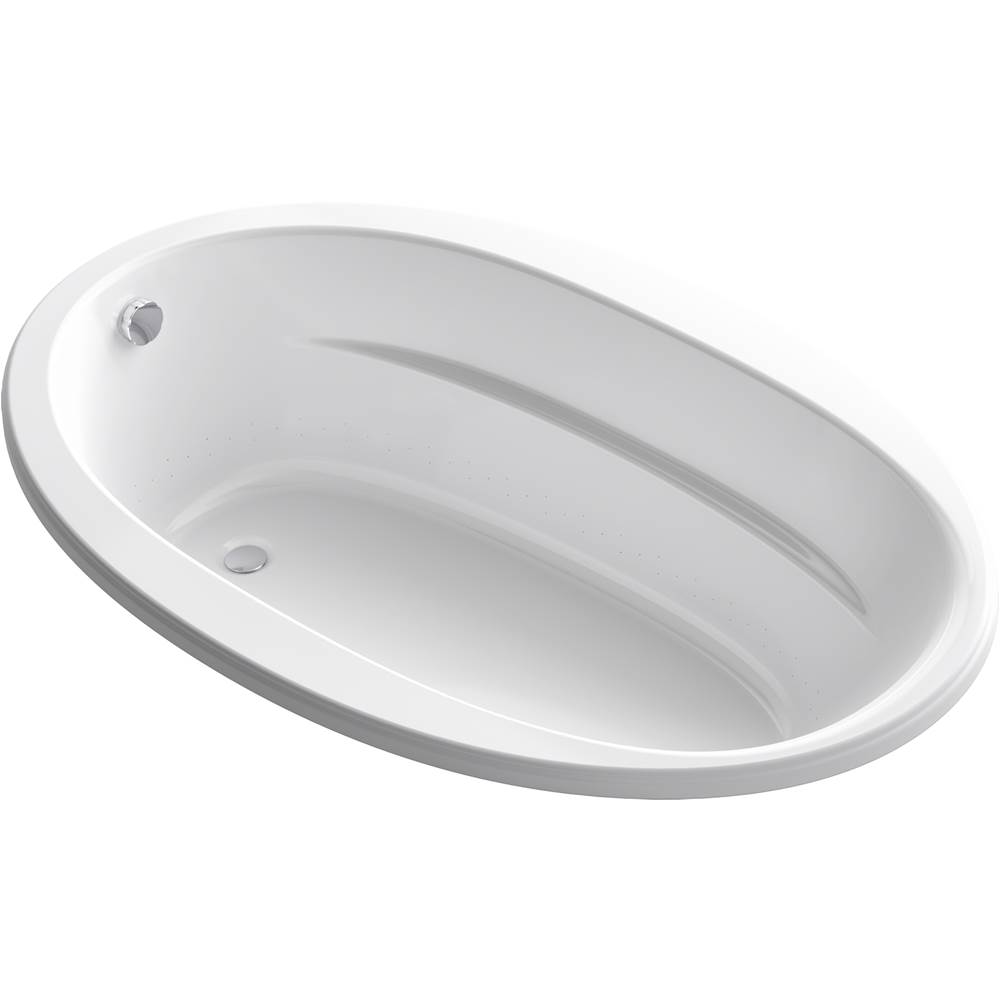 Kohler Sunward® 66'' x 42'' Heated BubbleMassage™ air bath with end drain
