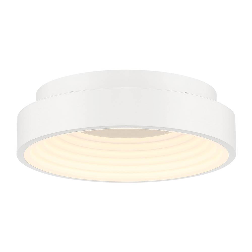 George Kovacs Conc 15'' White LED Flush Mount with Frosted Acrylic Diffuser