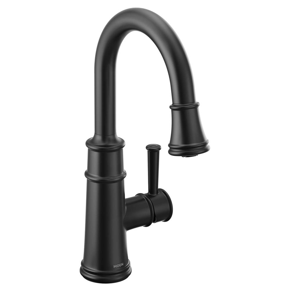 Moen Belfield Single-Handle Bar Faucet Featuring Reflex in Matte Black