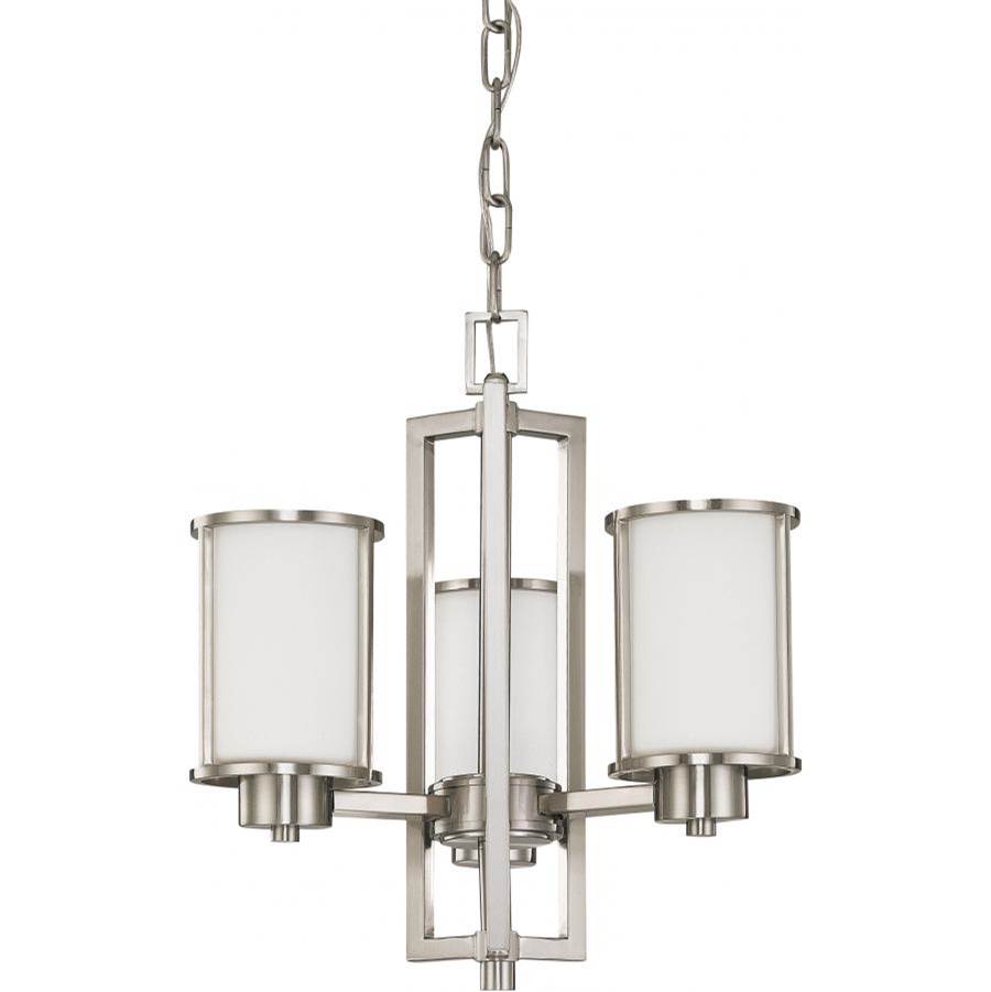 Nuvo Odeon 3 Light Chandelier Up/Down