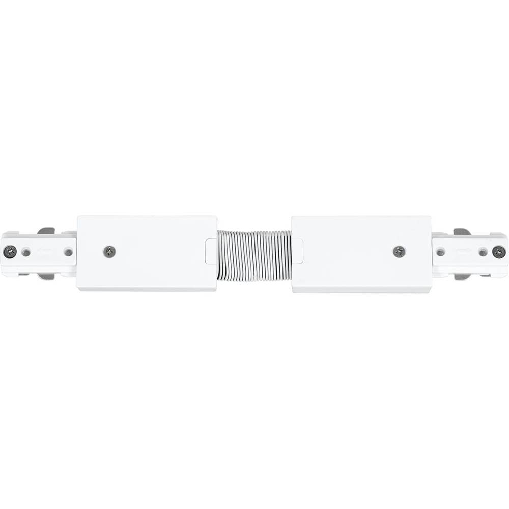 Progress Lighting LED Track Collection Flexible Track Connector, White Finish