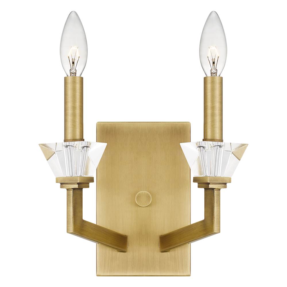 Quoizel Wall sconce 2 lights aged brass