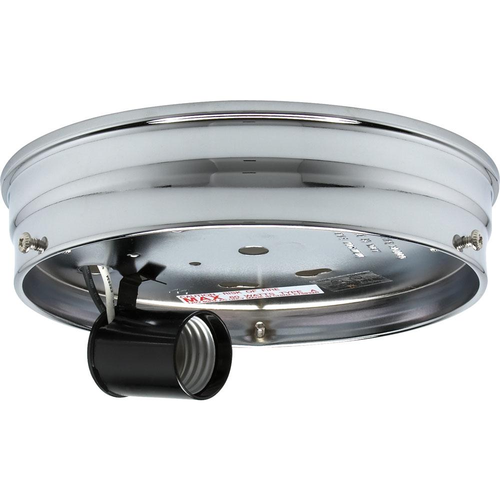 Satco 6''wired 1 Light Pan Chr Finish