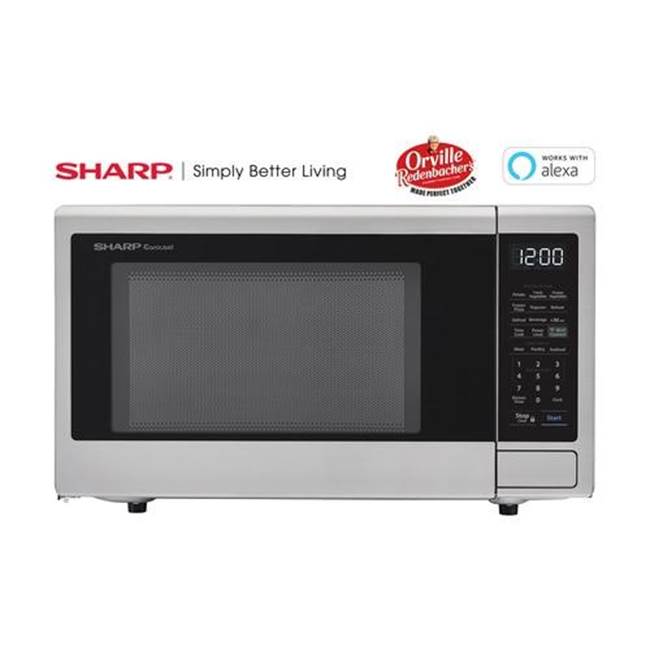 Sharp 1.1 CF Countertop Microwave, Orville Redenbacher''s Certified, Wi-Fi