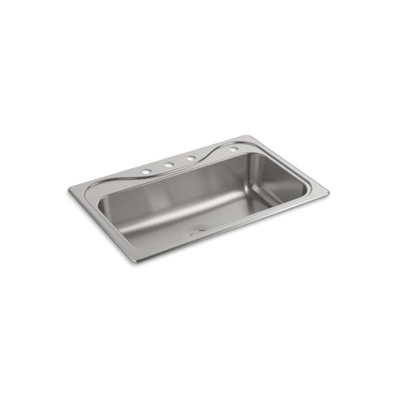 Sterling Plumbing Southhaven® Top-Mount Single-Bowl Kitchen Sink, 33'' x 22'' x 8''
