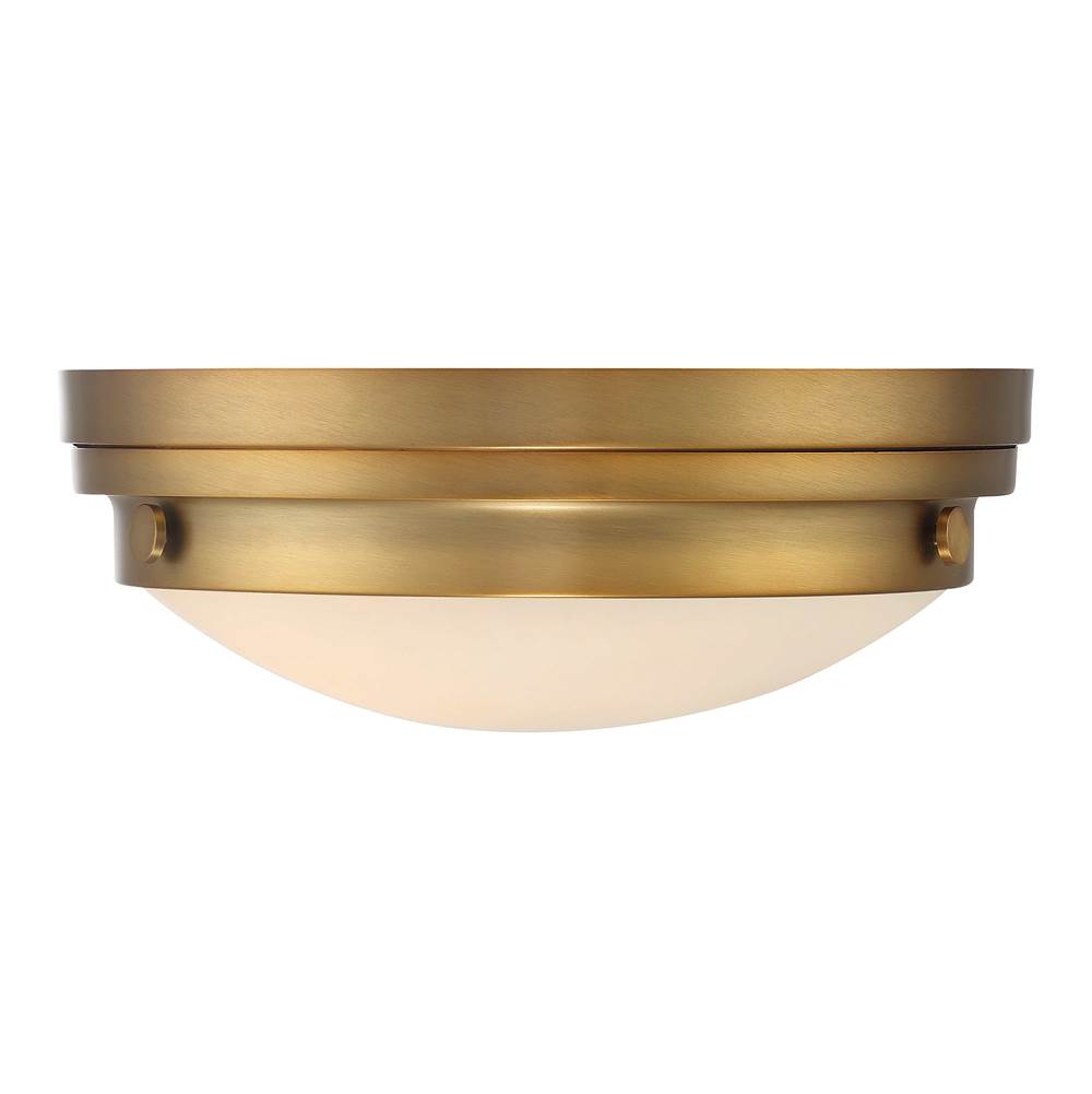 Savoy House Lucerne 2-Light Ceiling Light in Warm Brass