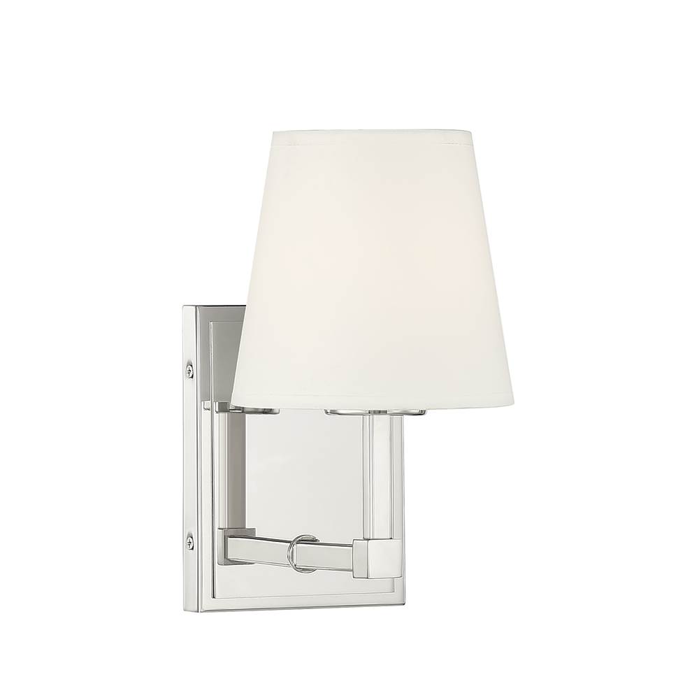 Savoy House 1-Light Wall Sconce in Polished Nickel
