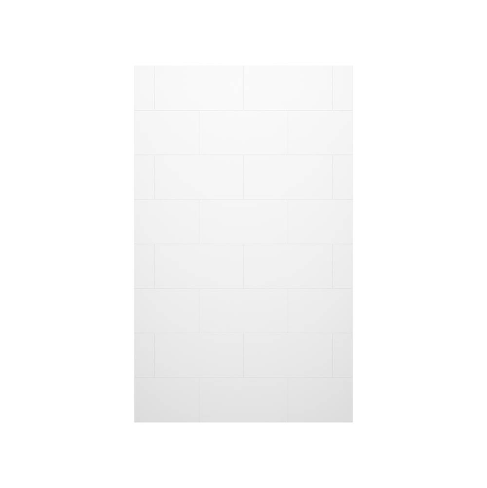Swan TSMK-7230-1 30 x 72 Swanstone Traditional Subway Tile Glue up Bathtub and Shower Single Wall Panel in White