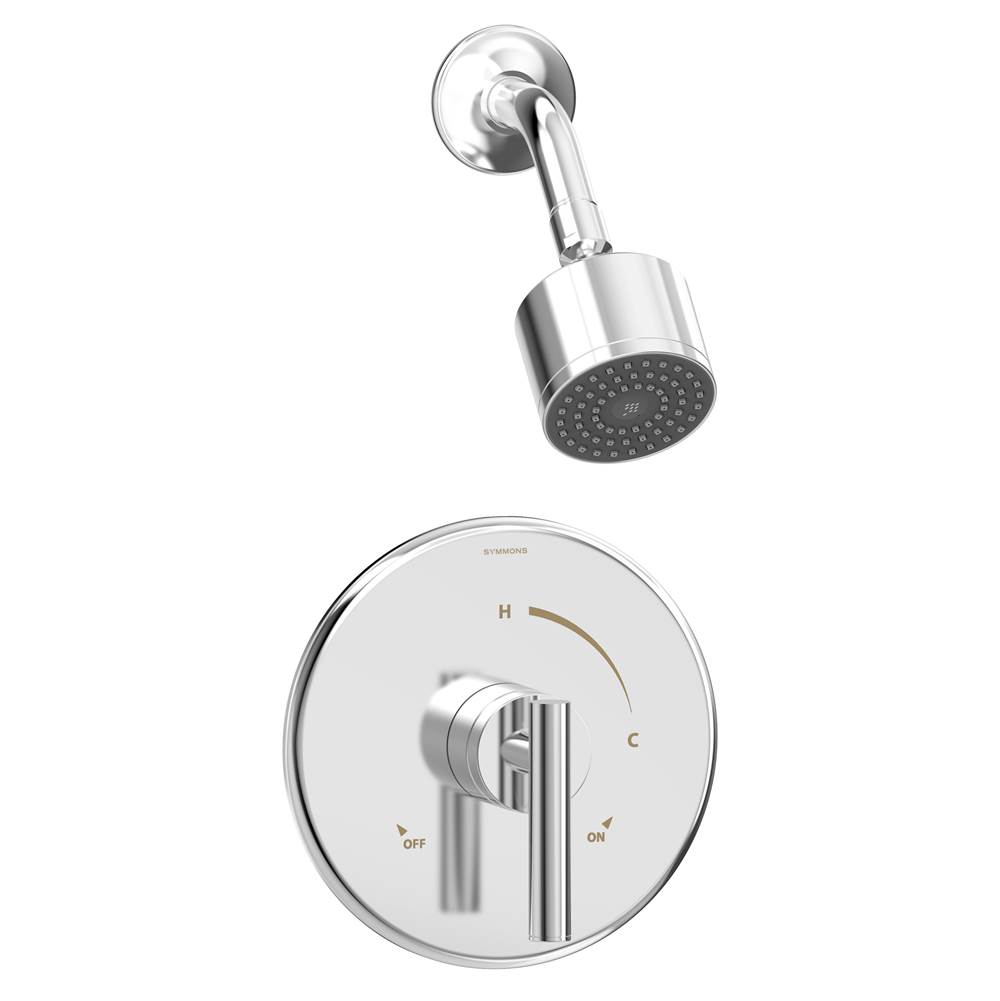 Symmons Dia Single Handle 1-Spray Shower Trim with Solid Brass Escutcheon in Polished Chrome - 1.5 GPM (Valve Not Included)