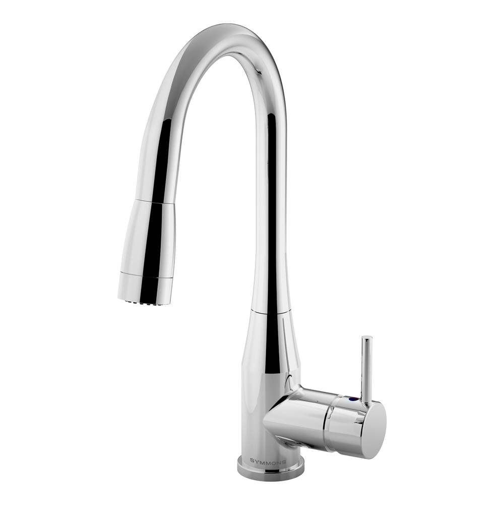 Symmons Sereno Single-Handle Pull-Down Sprayer Kitchen Faucet in Polished Chrome (1.5 GPM)