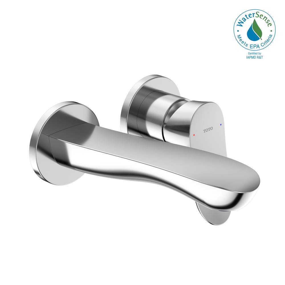TOTO TOTO GO 1.2 GPM Wall-Mount Single-Handle Bathroom Faucet with COMFORT GLIDE Technology, Polished Chrome - TLG01310UANo.CP