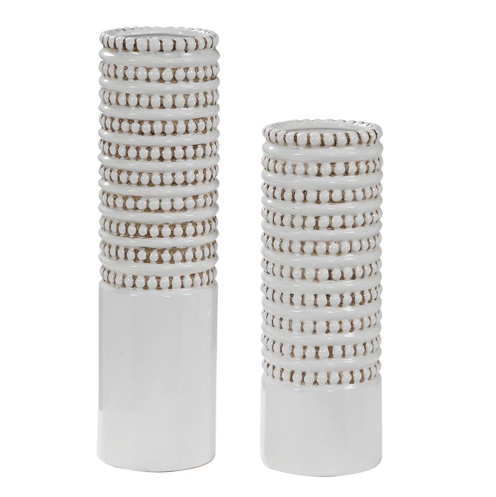 Uttermost Uttermost Angelou White Vases, Set/2