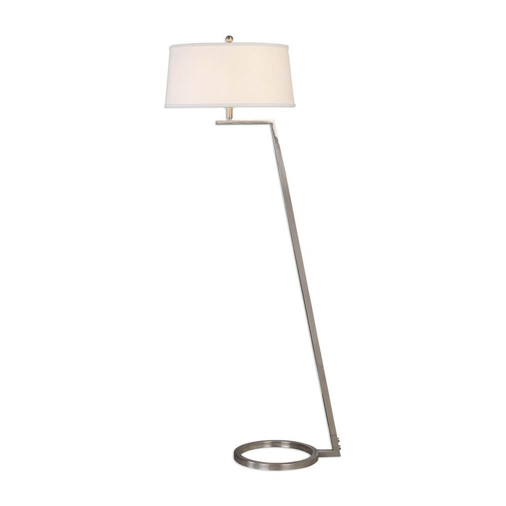 Uttermost Uttermost Ordino Modern Nickel Floor Lamp