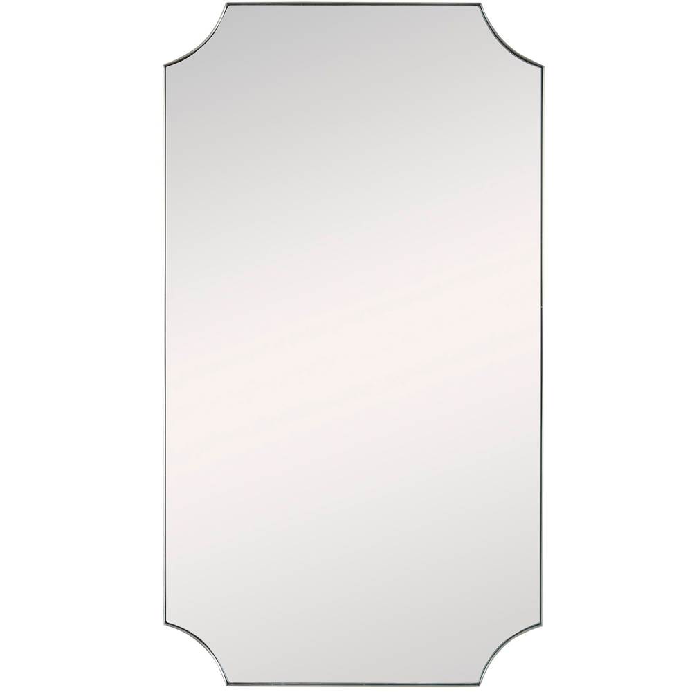 Uttermost Uttermost Lennox Brass Scalloped Corner Mirror