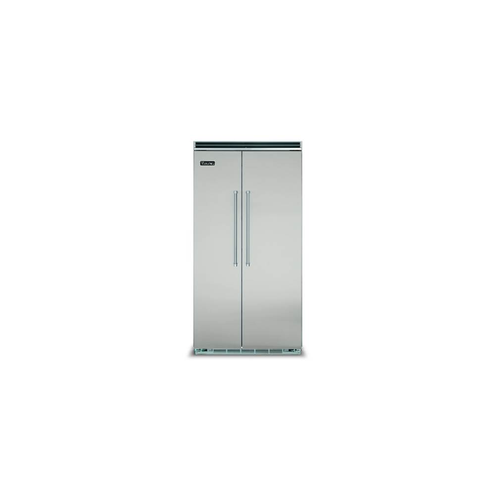 Viking 42''W. Bi Side-By-Side Refrigerator/Freezer-Arctic Grey