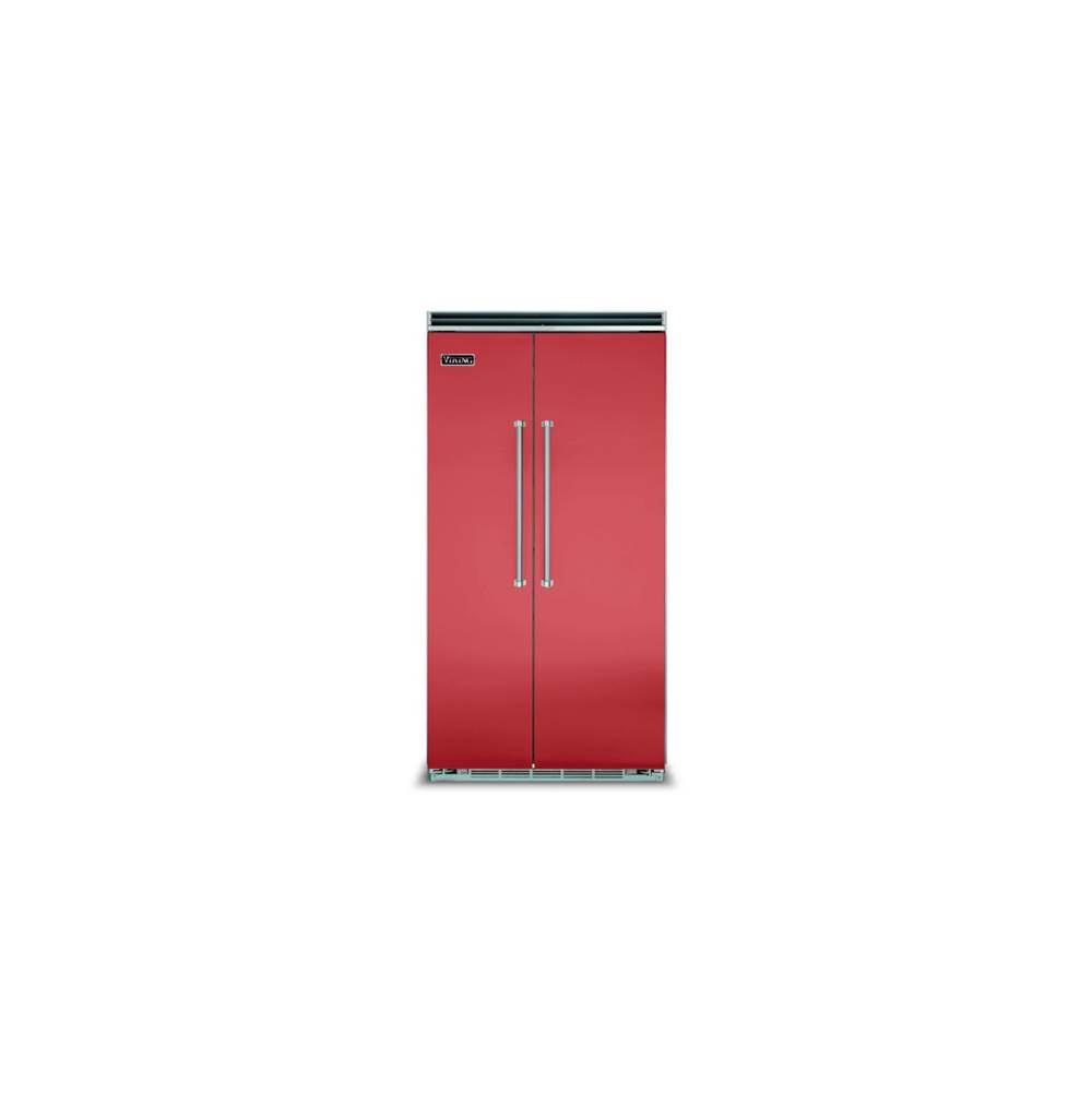 Viking 42''W. Bi Side-By-Side Refrigerator/Freezer-San Marzano Red