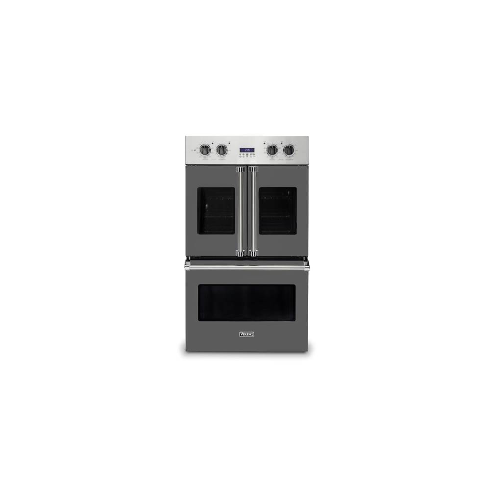 Viking 30''W. French-Door Double Built-In Electric Thermal Convection Oven-Damascus Grey