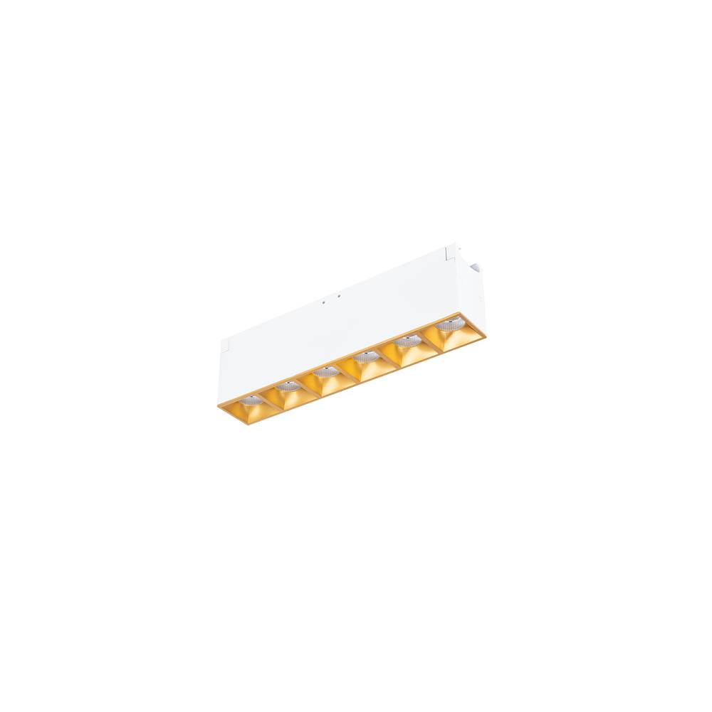 WAC Lighting Multi Stealth Downlight Trimless 6 Cell Flood Beam 3500K 90CRI in Gold