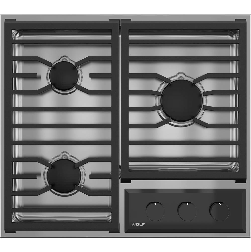 Wolf 24'' Framed Transitional Gas Cooktop / Ng