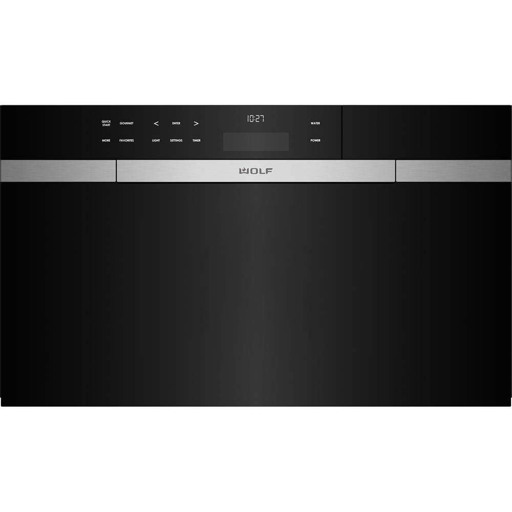 Wolf 30? M Series Contemporary Black Glass Convection Steam Oven
