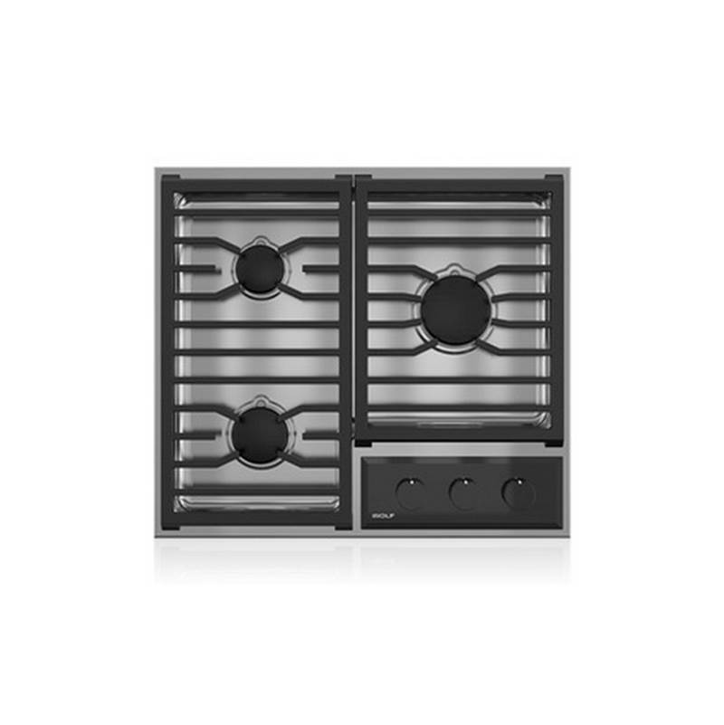 Wolf 24'' Framed Transitional Gas Cooktop / Lp