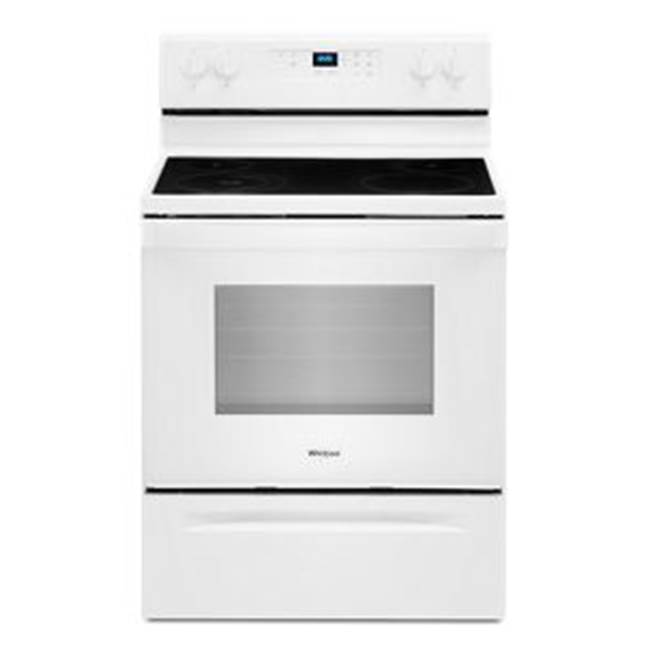 Whirlpool 5.3 Cu Ft, Standard Clean, Glasstop Top, 1-9/6'' , 1-9'', 2-6'', Clock And Timer,Extra Large Window, Storage Drawer