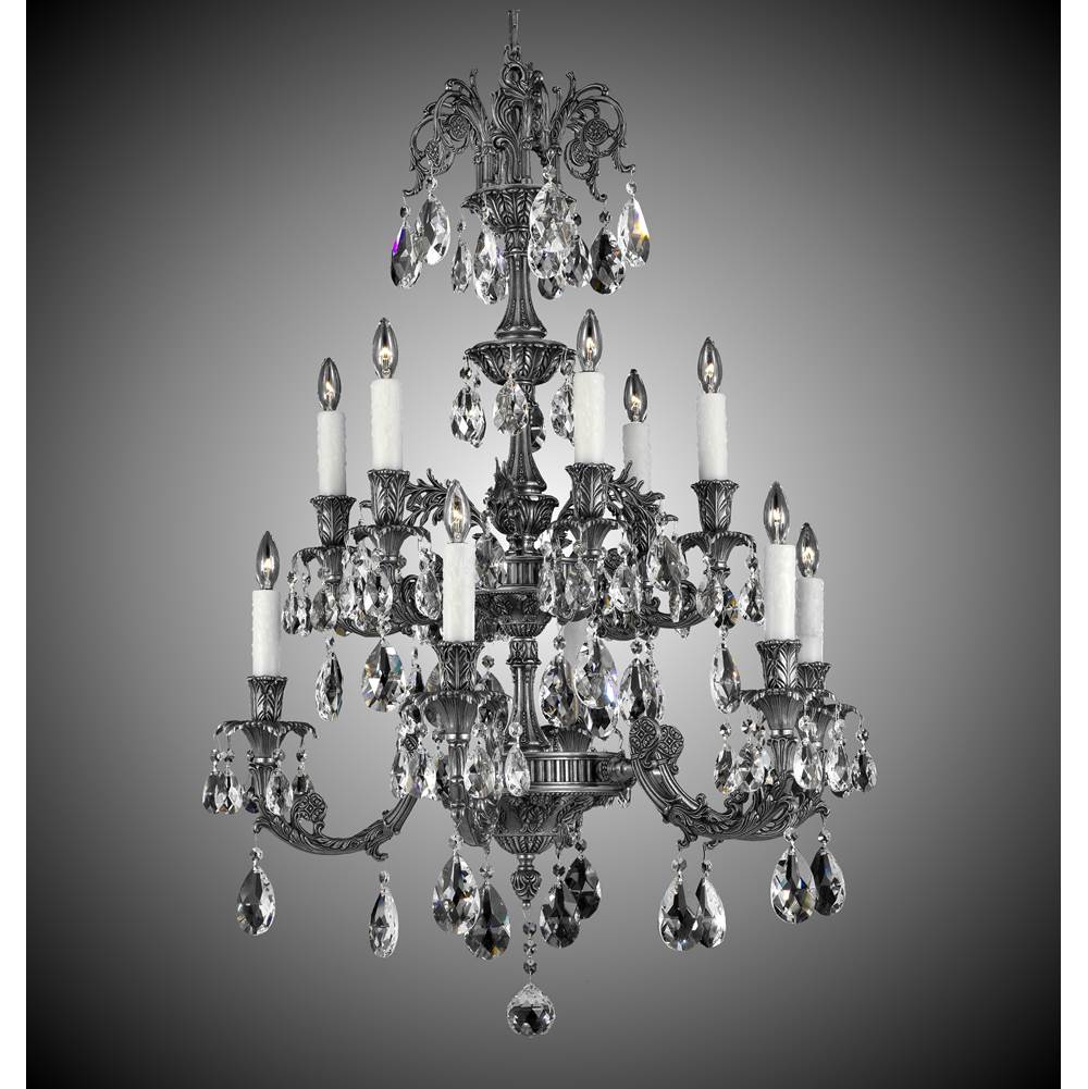 American Brass And Crystal 5+5 Light Finisterra Chandelier