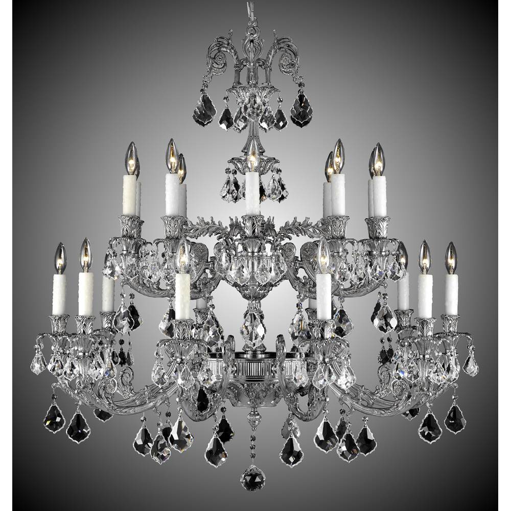 American Brass And Crystal 10+10 Light Finisterra Chandelier