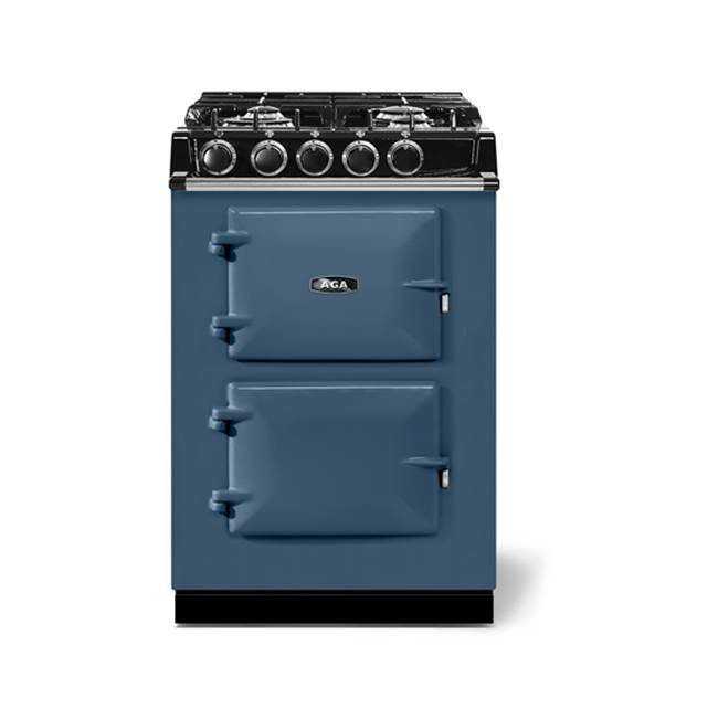 AGA 24'' Cast Iron Range With Gas Burners, Dartmouth Blue Includes Lp Conversion Kit
