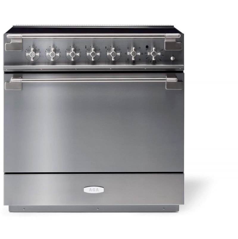 AGA Elise 36'' Induction Range - Stainless Steel W/Brass Accents