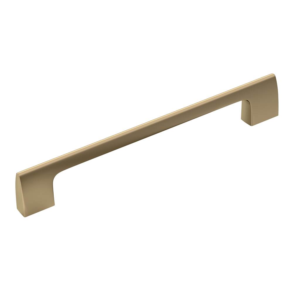 Amerock Riva 6-5/16 in (160 mm) Center-to-Center Golden Champagne Cabinet Pull