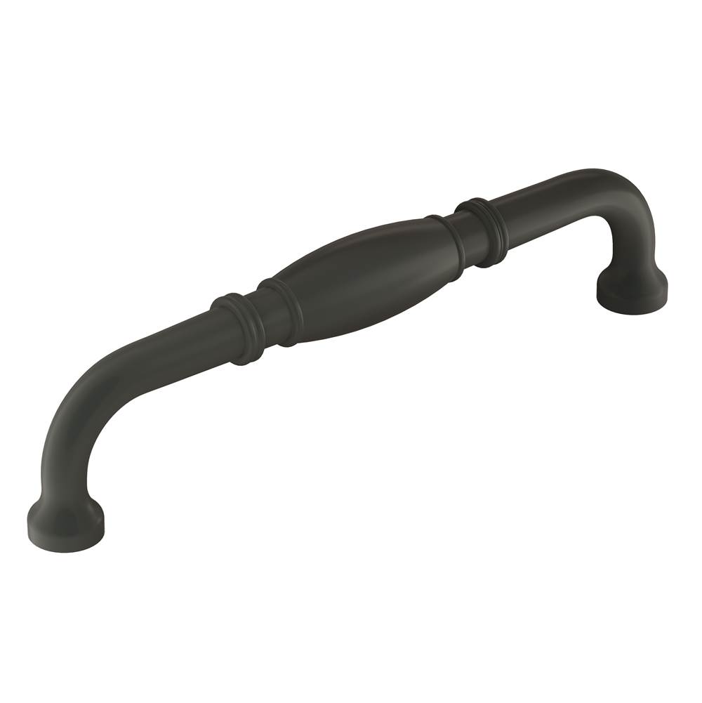 Amerock Granby 6-5/16 in (160 mm) Center-to-Center Matte Black Cabinet Pull