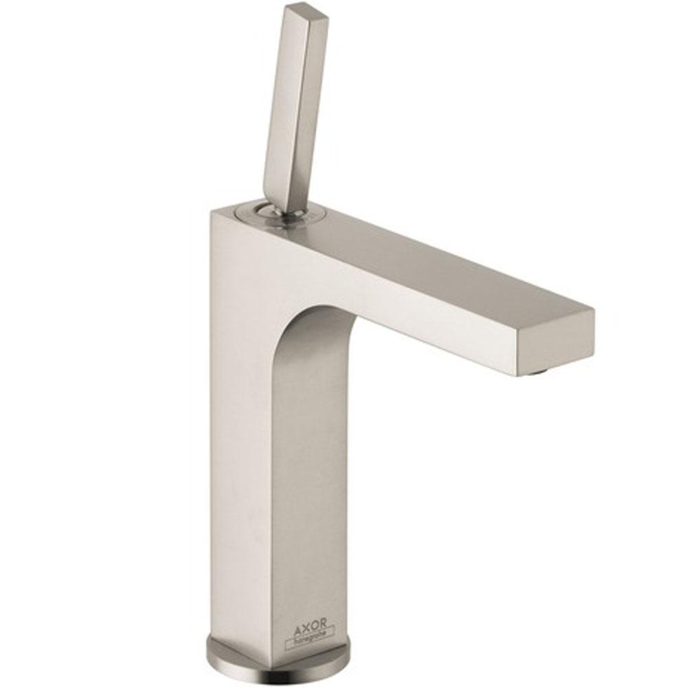 Axor Citterio Single-Hole Faucet 160 with Pop-Up Drain, 1.2 GPM in Brushed Nickel