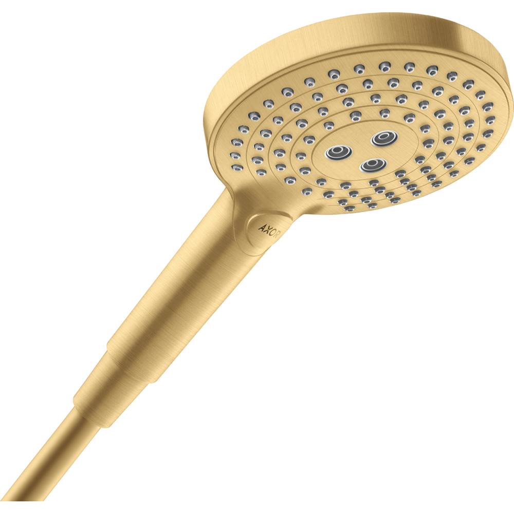Axor ShowerSolutions Handshower 120 3-Jet, 1.75 GPM in Brushed Gold Optic