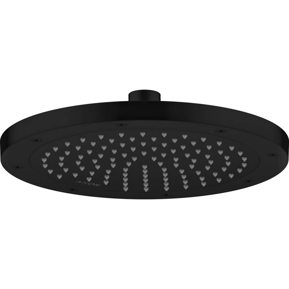 Axor Conscious Showers Showerhead 245 1-Jet, 2.5 GPM in Matte Black